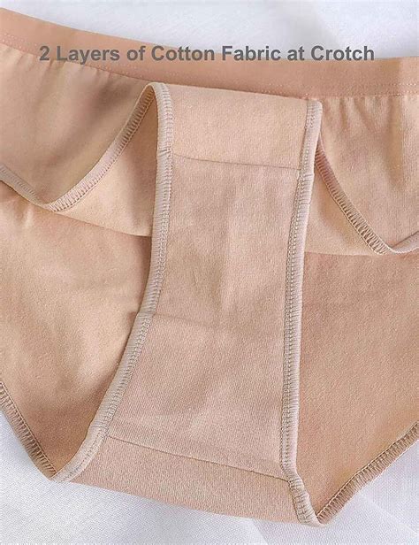 Daydance Girls Womens Ballet Briefs Tan Cotton Seamless Dance