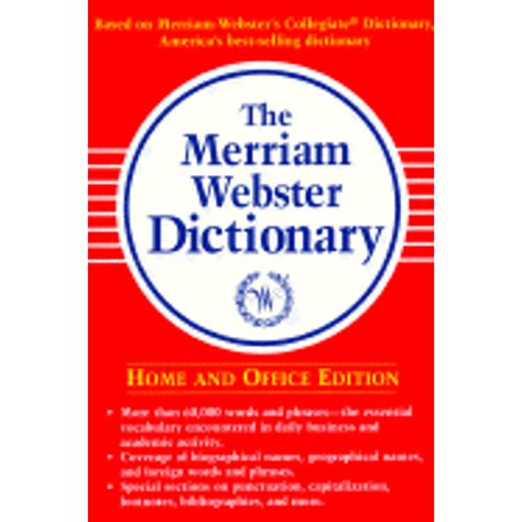 Merriam Webster Dictionary Cover 