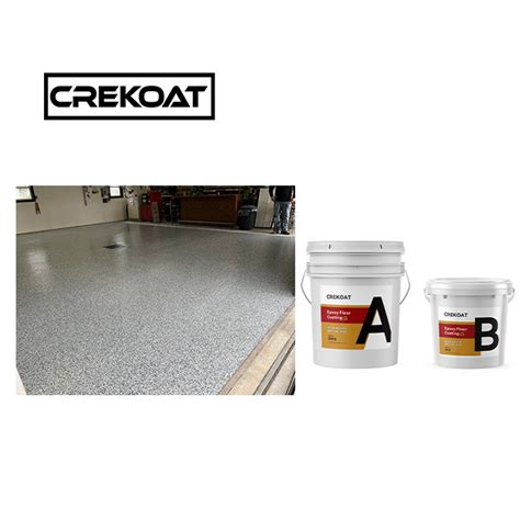 Decorative Flake Flooring Durable Strong Crystal Clear Epoxy Resin Self