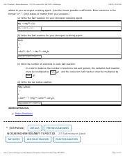 Lab Postlab Redox Reactions Ch Webassign Pdf Lab