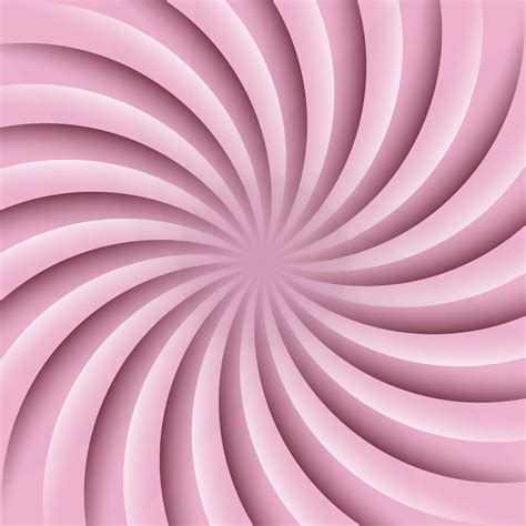 Espiral De Hipnosis Giratoria De Color Rosa Suave Y Blanco Giro De