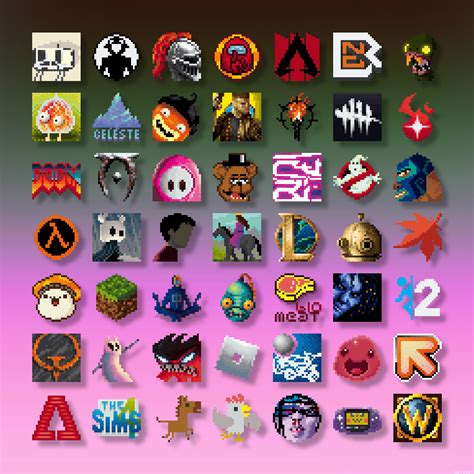 Pixelart game icons : r/PixelArt