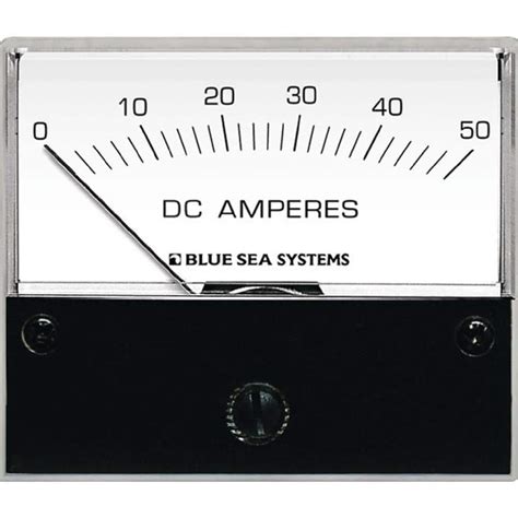 Blue Sea Systems 0 Amp To 50 Amp Dc Analog Ammeter With Shunt 8022 The Home Depot