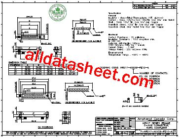 NFD17-A37SB-FE1D-A Datasheet(PDF) - Amphenol Communications Solutions
