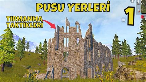 PUBG Mobile Pusu Yerleri ve Tırmanma Taktikleri Gizli Yerler Rank