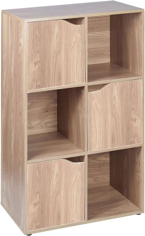 Urbn Living Libreria Modulare A Cubi In Legno Effetto Rovere