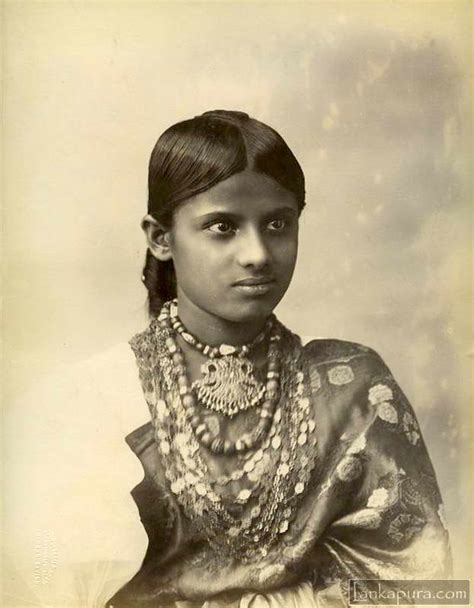 Young woman vintage portrait in Sri Lanka c.1880-90s