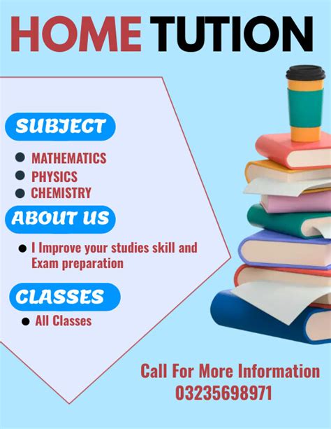 Home Tuition Poster Templete Template Postermywall