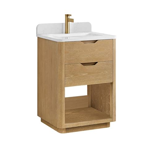 Joss & Main Kaiser 24" Marble Top Single Sink Bathroom Vanity & Reviews