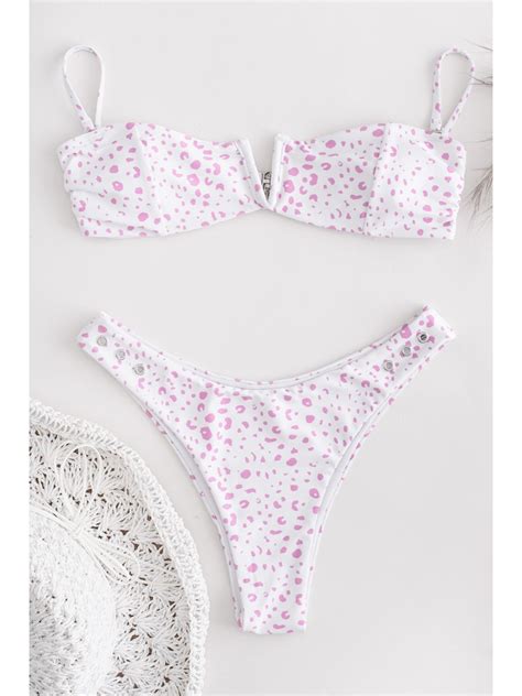 Wholesale Sexy Polka Dot V Neck Women S Bikini HHT Wholesale