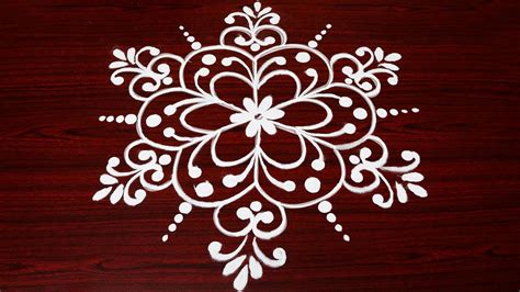 Simple And Small Rangoli Designs With 7X4 Dots Easy Kolam Designs