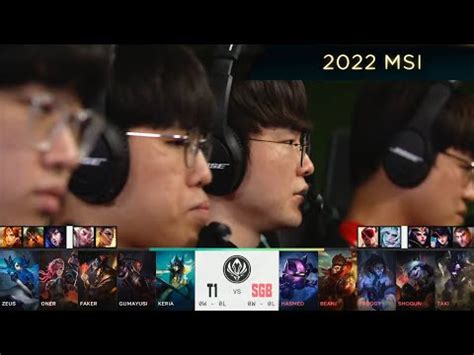 Faker Plays Twisted Fate T1 VS SGB Highlights 2022 MSI Group Stage