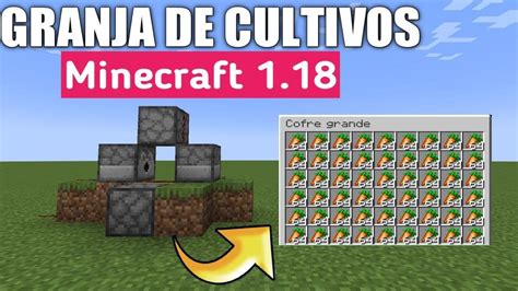 🌾granja De Cultivos Afk Muy Fácil Tutorial Minecraft 1 18 Java