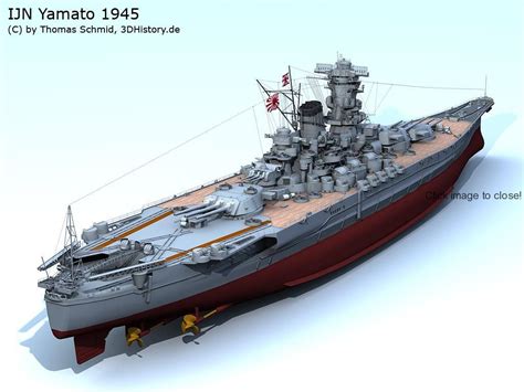 Ijn Yamato 3dhistoryde Yamato Battleship Battleship Model Warships