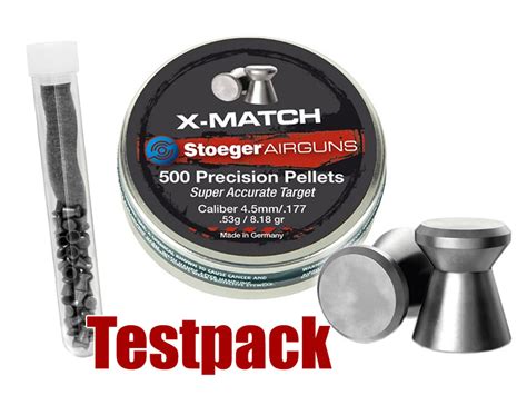 Testpack Flachkopf Diabolos Stoeger X Match Kaliber Mm