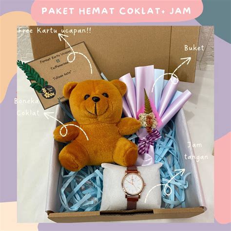 Jual Hadiah Boneka Snack Jam Kado Ultah Cewe Hampers Ulang Tahun Cewek