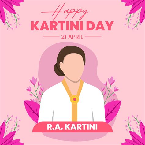 Vector Kartini Day Greeting Kartini Is A Figure Of Indonesian Women S