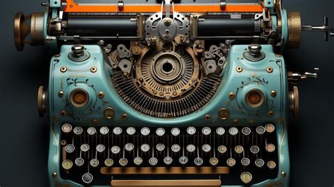 Premium Ai Image Antique Typewriter Vintage Office Tools