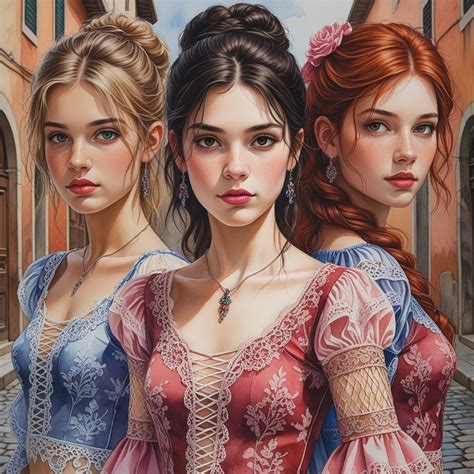 Pin By Pinner On Blonde Brunette Redhead Triad In 2025 Fantasy Aesthetic Redhead Brunette