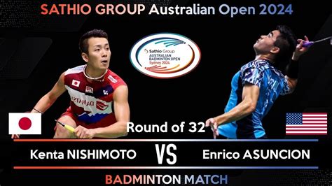 Kenta Nishimoto Jpn Vs Enrico Asuncion Usa Australian Open