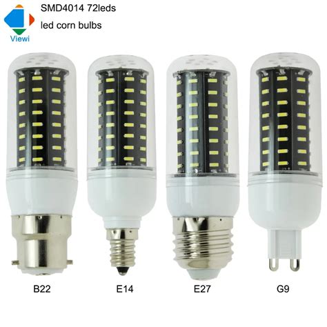 5X lampada e27 led bulb B22 E12 E14 G9 corn bulbs lamp smd4014 72leds ...