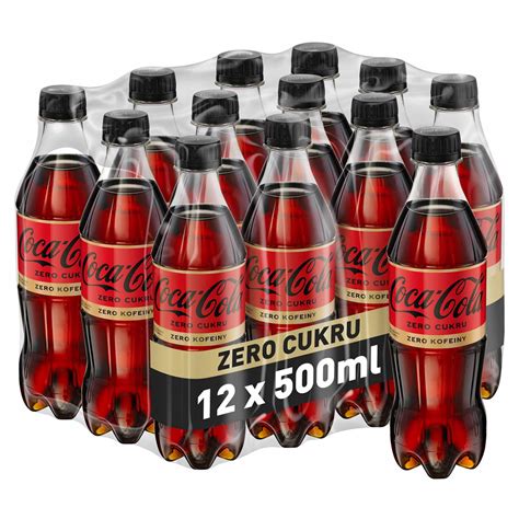 Napój gazowany Coca Cola Zero Cukru bez kofeiny butelka 12x 500ml