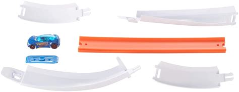 Hot Wheels Accessoires Kit Virage Coffret De Jeu Pour Petites Voitures Avec Circuits Et Pistes