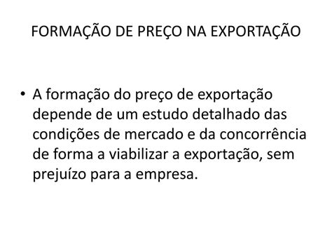 EXPORTAÇÃO NOÇÕES INTRODUTÓRIAS ppt carregar