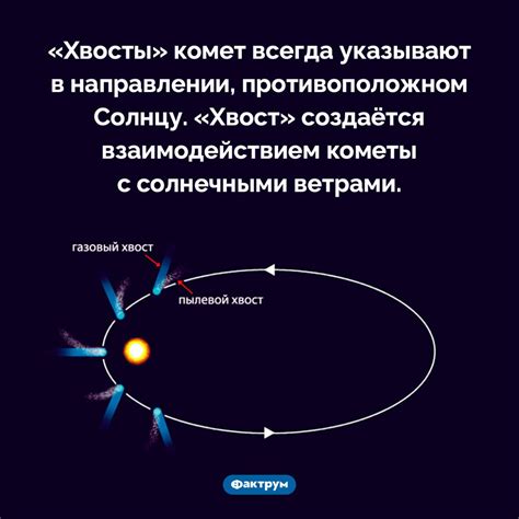Куда указывают «хвосты» комет
