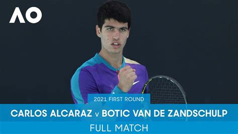 Carlos Alcaraz V Botic Van De Zandschulp Full Match Australian Open