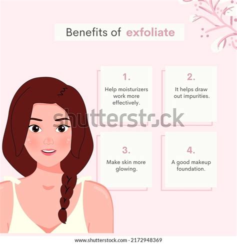 Benefits Exfoliate Skincharacter Illustration Infographic Exfoliation ...