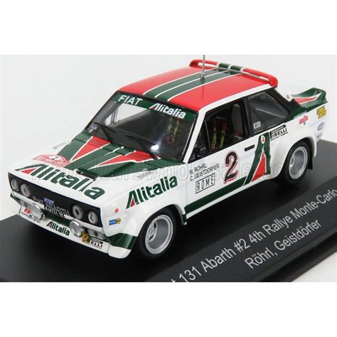 Fiat 131 Abarth 2 4ème Rallye Monte Carlo 1978 Rohrl Geistdorfer CMR