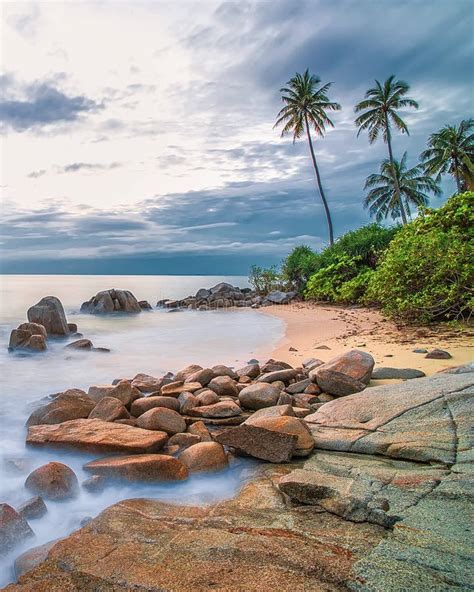 Wonderful Sky and Beach at Bintan Island Indonesia Stock Image - Image ...