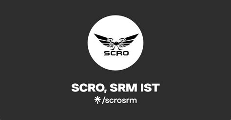 Scro Srm Ist Twitter Instagram Facebook Linktree