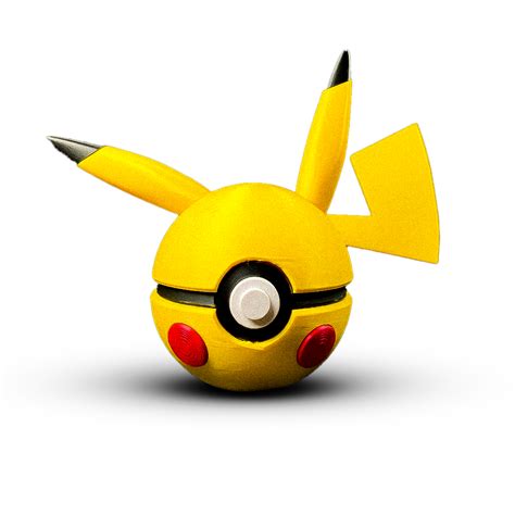 Pokébola Do Pikachu - Pokebola Temática Pikachu 10cm – Decoração Criativa 3D | Presente Geek ...