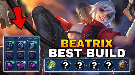 Beatrix New Build And Emblem Beatrix Tutorial Mlbb Youtube