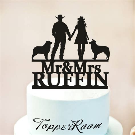 Cowboy Wedding Cake Toppercountry Cake Topperwestern Cake Etsy