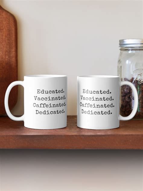 Back To School Educated Vaccinated Caffeinated Dedicated Ts For