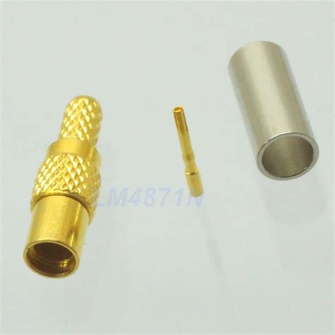 MMCX Female Jack Crimp RG174 RG316 LMR100 Cable RF Connector In