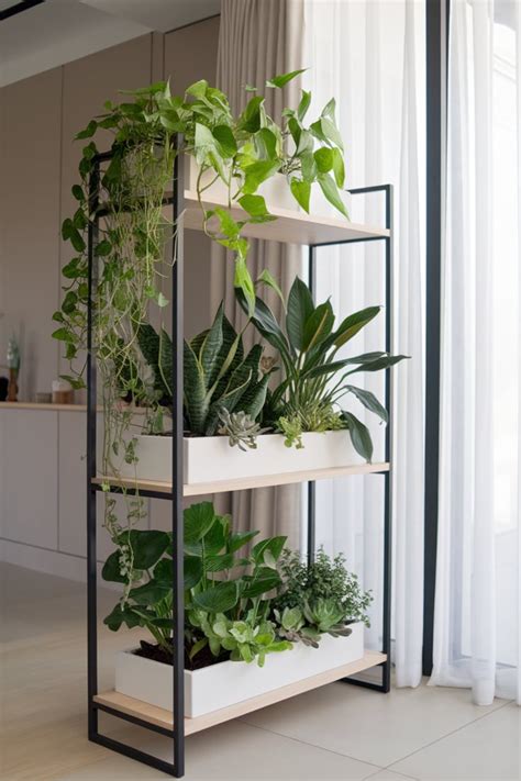 Minimalist Indoor Plant Shelf Design for Modern Homes | Jardins ...
