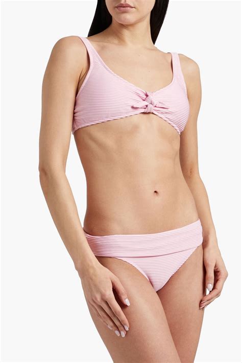 Heidi Klein Ribbed Low Rise Bikini Briefs The Outnet