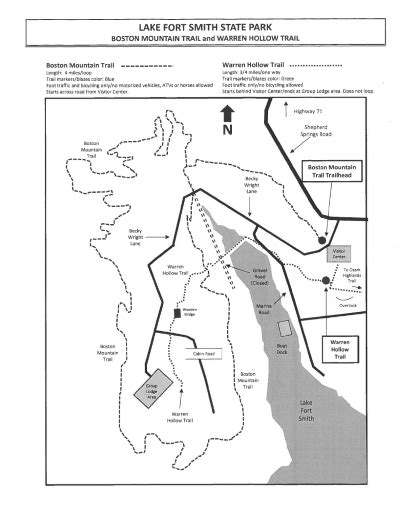 Lake Fort Smith State Park Trail Maps | Arklahoma Hiker