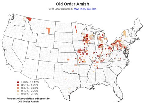 amish communities missouri map map
