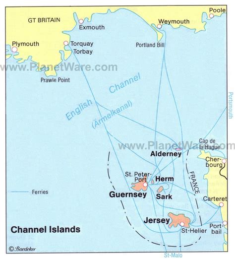 Channel Islands UK Map