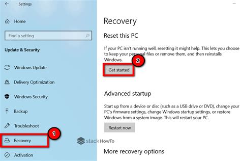 How To Reset Windows 10 To Factory Settings StackHowTo