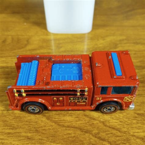 Hot Wheels Vintage Redline Fire Eater Fire Engine Truck Red Hong Kong HK EBay