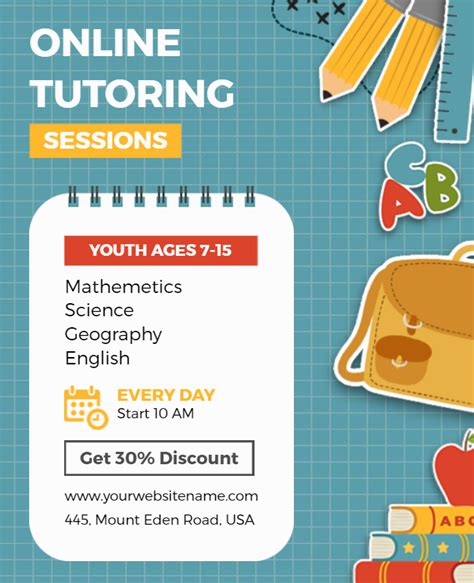 Tutoring Flyer Templates