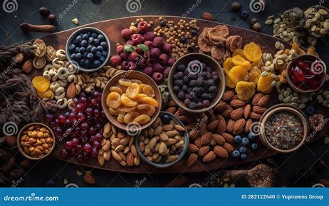 Organic Fruit Bowl Almond With Cashew Cranberry Blueberry Walnut