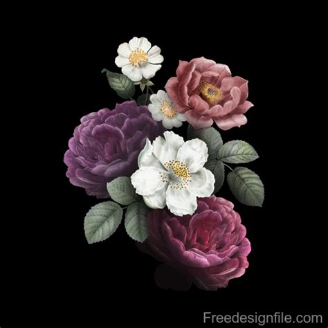 Vintage Flower Illustration