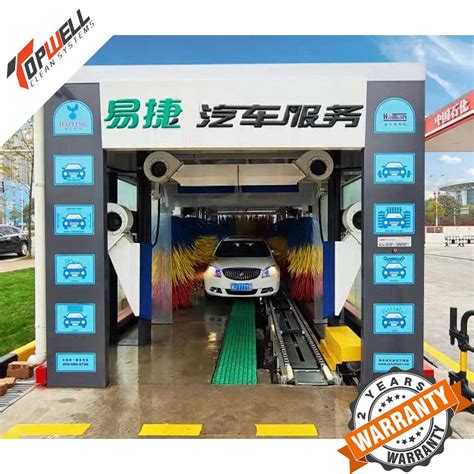 Conveyor Car Wash Machines With 11 Brushes And Multiple Dryers China Conveyor Car Wash